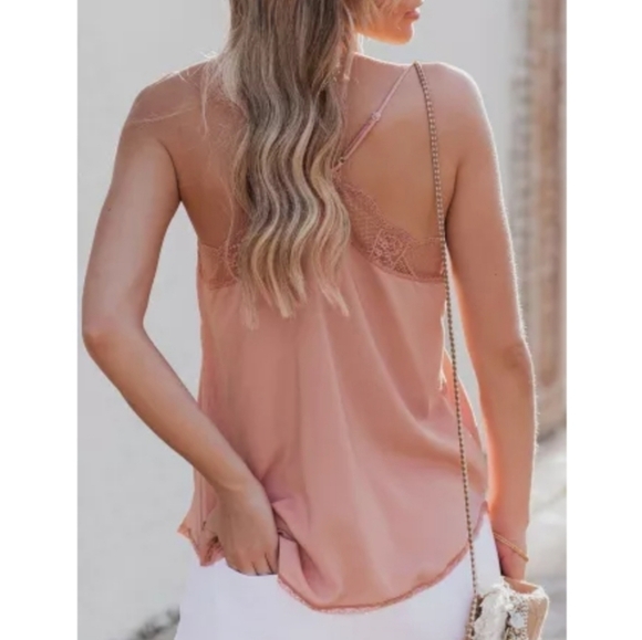 BLUSH Dusty Rose Lace v Chic Cami - Picture 2 of 8
